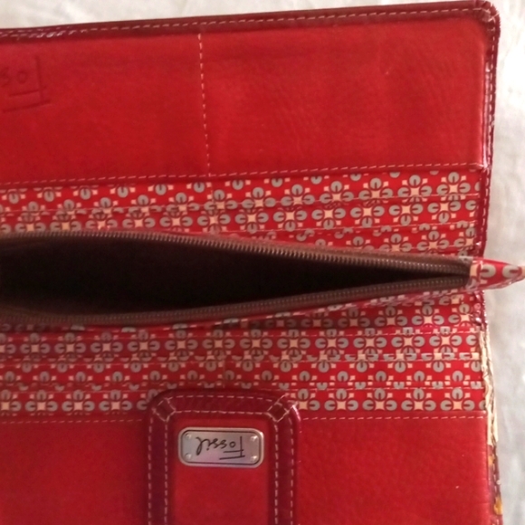 Vintage Fossil Leather Boho Wallet - Picture 7 of 12